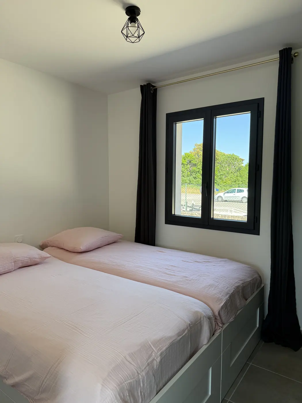 Chambre avec deux lits simples 90 rapprochés